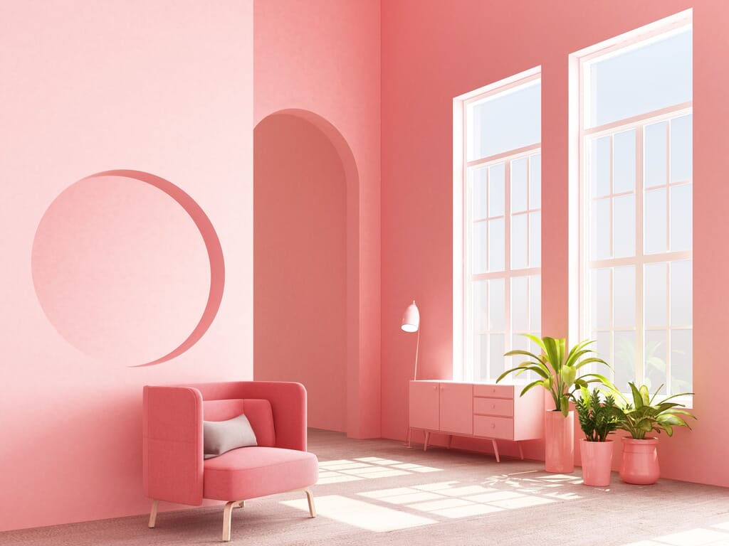 3D Rendering | Pink Interior Picsera