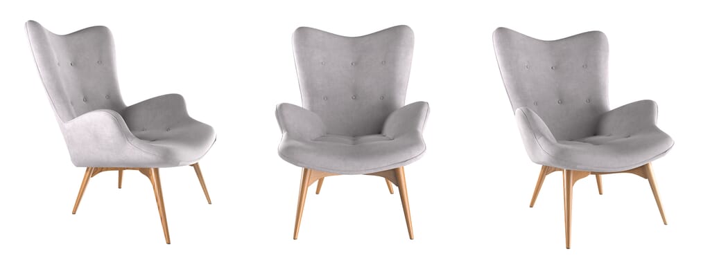 grey armchair set