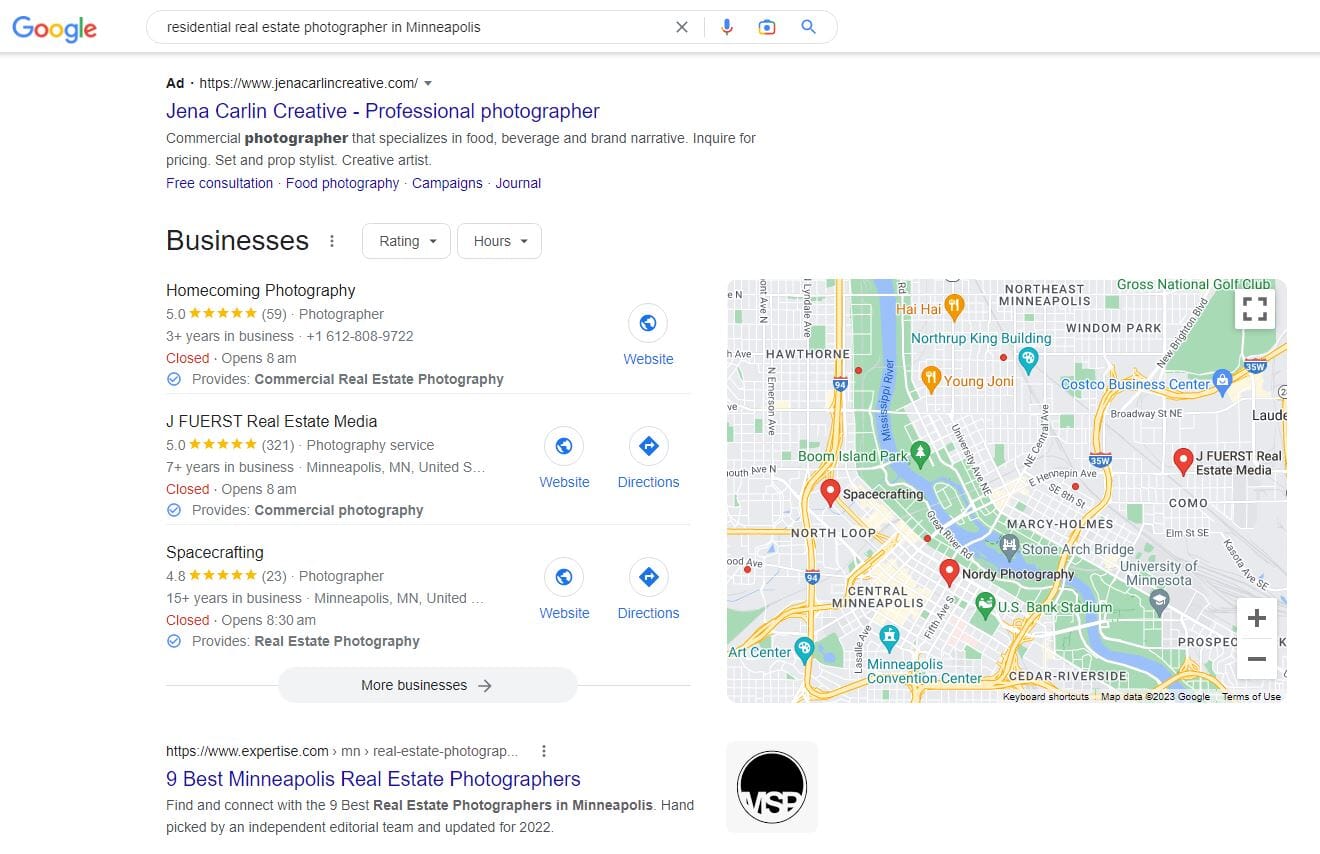 Google My Business Listings