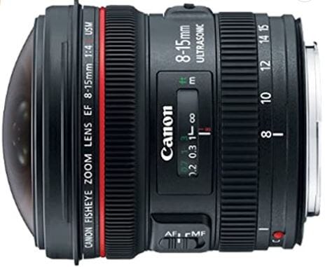 Canon EF 8-15mm f 4L Fisheye