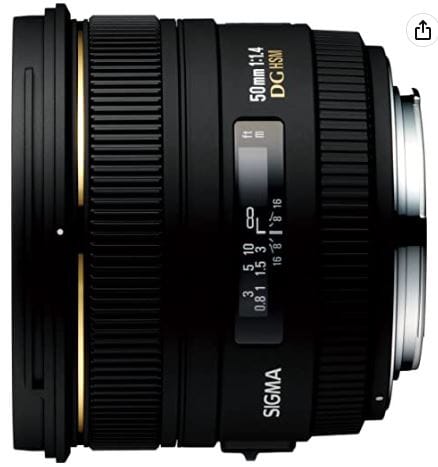 Sigma 50mm f 1.4 EX DG HSM Lens